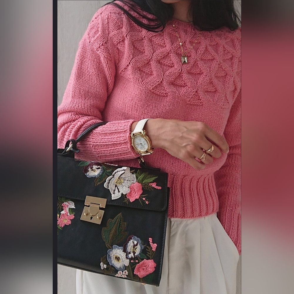 Mango Pretty flower handbag - Picture 14 of 15